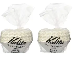 Kalita 589890830035 Wave Series White Coffee Filters 1-2 Persons 100 Sheets Made In Japan