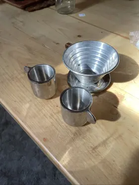 Kalita 702916346981 Wave 185 Dripper And 2 Espresso Cups
