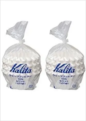 22212 Kalita 705353757662 Twin Pack Wave Filters 185 Of 200 Total White Japan Import