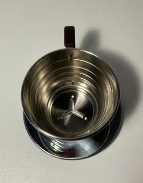 Kalita 798525555456 Wave 155 Stainless Steel Coffee Dripper Used With New Filters #3
