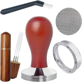 Kcjlhgt 445043762745 5pcs/set Espresso Tamper 58mm Accessories Kit Coffee Tools