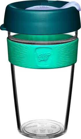 Keepcup 343243014320 Original Lightweight Plastic Reusable Coffee Cup With Splashproof Sipper Lid