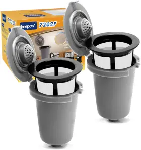 Keepow 744110641400 2pcs Reusable Filter Cup For Cuisinart Coffee Maker Replacement Pa