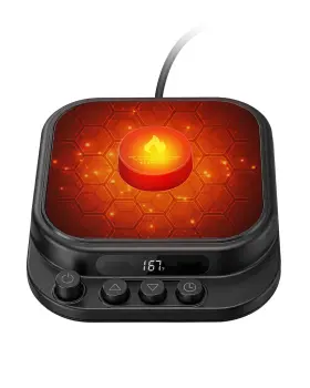 Kefuju Wcm-07 Coffee Mug Warmer Desk With7 Temp Settings 1-12h Timer Auto Shut Off Smart