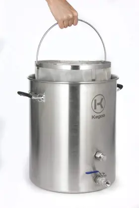 Kegco 810069431505 Stainless Steel Cold Brew Coffee Filter Basket For 10 Gallon Pots #3