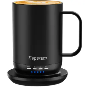 20240633 Kepwam Self Heating Coffee Mug T1-16oz Fast Ultra Long-lasting Battery Life