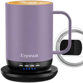 20240638 Kepwam Self Heating Coffee Mug 16oz - Fast And Ultra Long-lasting Battery Life