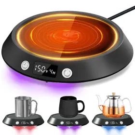 B0cjb8ygl4 Kepwam Coffee Mug Warmer - 55w For Desk 3 Temp Settings And 2-9 Timer Sm
