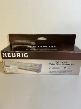 08-201812-000 Keurig Tall Handle Water Filter Starter Kit New In Box 2 Filters 4 Month Supply