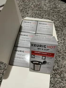 1124736498 Keurig My K-cup 6 Pack Universal Reusable Coffee Filter Black New Sealed