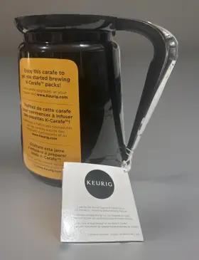 4964540646 Keurig 2.0 Thermal Carafe Black With Silver Handle-brew And Serve 3-4 Cups New