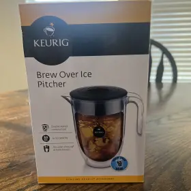 Keurig 649645405551 New 2014 Brew Over Ice Pitcher 32oz Coffee/tea Fits Standard K-cups