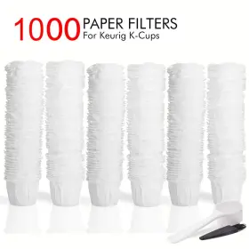 A030 Keurig 1000pk Disposable K-cups Paper Filters For 1.0 Brewer Single Serve Pod