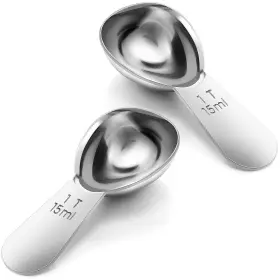 5236edzi5976 Kfhensomr 1 Tbsp Scoop Coffee Tablespoon Measuring Spoons 15ml 15 Silver