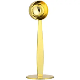 5283hj1274ygustodj4lwec Kichvoe 2-in-1 Stainless Steel Coffee Scoops - 14.70x5.00x5.00cm Golden