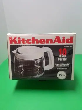 Kcm10cwh Kitchenaid Replacement 10 Cup Carafe Coffee Maker Glass Pot White New