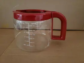 Kcm534ero Kitchenaid Red Coffee 16 Cup Carafe Pot Replacement Good Used Part