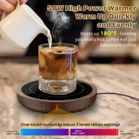 3-temperature Kksevens 698596444508 Coffee Mug Warmer50w Smart Cup Warmer With Auto Shut Off Sett Inch #2