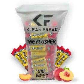 Fhgp10 Klean Freak The Flusher - 100 Pack Flushable Wipes For Adults And Kids Unscente