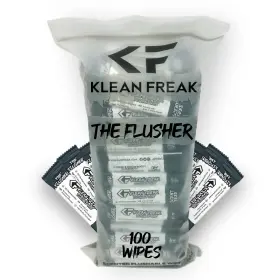 Fhsf10 Klean Freak The Flusher - 100 Pack Flushable Wipes For Adults And Kids Unsc