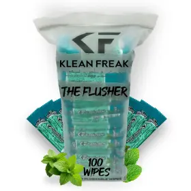 Fhsr10 Klean Freak The Flusher - 100 Pack Flushable Wipes For Adults And Kids Unsc