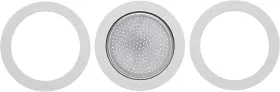 0800001 Komqi Bialetti Replacement Gaskets And Filter For 1 Cup Moka / Break Dama Mini Exp