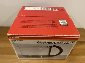 0360-42 Krups 010942110644 Glass Carafe Original Cafe Presso New Black 10 Cup In Box #2