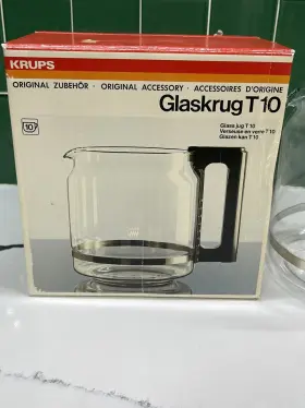 020-33-001 Krups Glaskrug T10 Replacement 10 Cup Glass Jug Carafe 020-33 001 W Germany #2