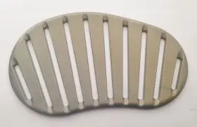 0904331 Krups Caffe Duomo 985 Coffee Espresso Drip Grate Plate Plastic Silver