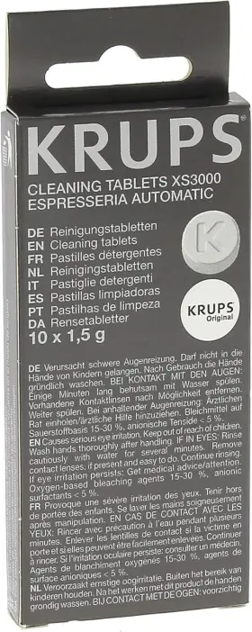 8000032496 Krups Xs3000 Cleaning Tablets For Fully Automatic Machines