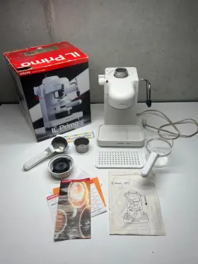 9720-70 Krups White 4 Cup Espresso Coffee Mini Cappuccino Il Primo Maker 972b