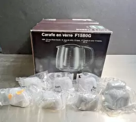 F15b0g Krups 12 Cup Replacement Carafe Coffee Pot Glass 8 Filter Cartridges