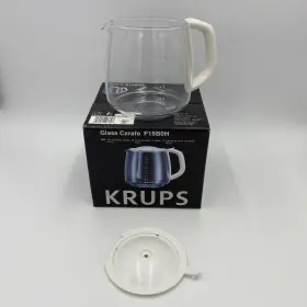 F15b0h Krups 12 Cup Carafe Glass Coffee Pot Replacement White Handle And Lid