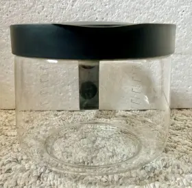 Km405 Krups 12-cup Glass Coffee Replacement Pot / Carafe And Black Lid - Cafetiere #2