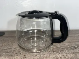 Ss-201555 Krups Km730 Coffee Maker Glass Carafe And Lid Black Genuine