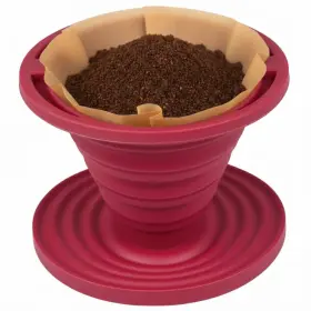 Kuissential 728028145656 Slickdrip Pour Over Coffee Dripper-collapsible Reusable Silicone Filt