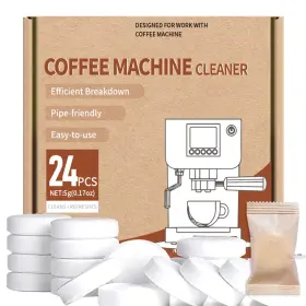 Mct24 Kukugo Coffee Machine Cleaner Tablets - 24 Pack Descaling And Deep Cleaning For