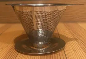 Laiyeoy 191813597693 Pour Over Coffee Dripper Stainless Steel Reusable Filter For 1 To 2 Cups #2