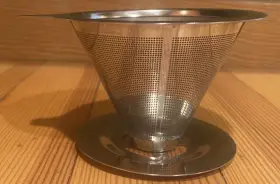 Laiyeoy 191813597693 Pour Over Coffee Dripper Stainless Steel Reusable Filter For 1 To 2 Cups #3