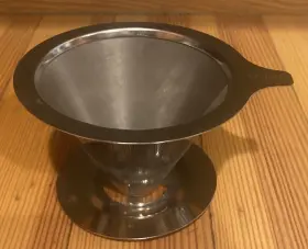 Laiyeoy 191813597693 Pour Over Coffee Dripper Stainless Steel Reusable Filter For 1 To 2 Cups