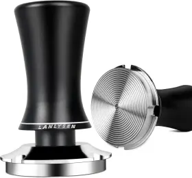 Lyn3 Lanlysen 58.5mm Coffee Tamper For Espresso Machine Spring-loaded Bui