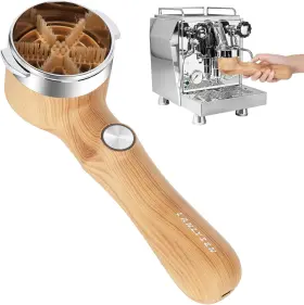 Lys-btbh-58wg Lanlysen 58mm Espresso Coffee Machine Cleaning Brush Wood Grain Color