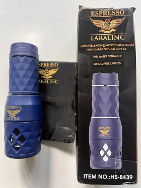 Laralinc Hs-8439 Espresso Mini Portable Coffee Maker - New Open Box