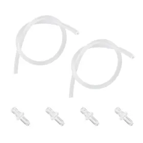1078466 Lasuroa 2 Pcs Milk Tubes Hoses With 4 Connectors 14.96in Silicone Tube Re