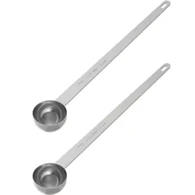 Wma6w48x5 Leifeny 2pcs 1 Tablespoon Coffee Scoop 9 Inch Long Handle 1tbsp Silver
