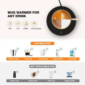 Lesipee 768556869556 Coffee Mug Warmer With Auto Sensor Smart Cup For Desk Elect #3