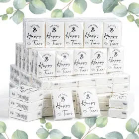 Lesnala 762736716920 120packs Happy Tears Tissue Packs For Wedding Your We