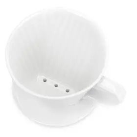 Lhuksgf 766725641613 Pour Over Ceramic - Coffee Dripper With 3 Holes Flat Bottom Porcelain Slow F #3