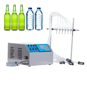 3-5000ml Lifujundong 738630023112 Lfjd 6 Heads Liquid Filling Machine Fille Bottle Filler Digital Cont
