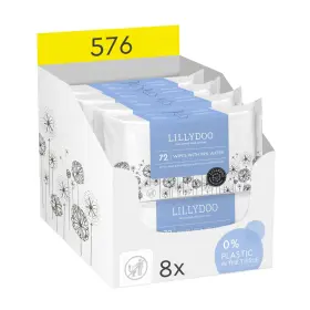 Lillydoo 262459490641 Extra Large And Strong Baby Wipes With 99 % Water Unscented Hypoallergenic